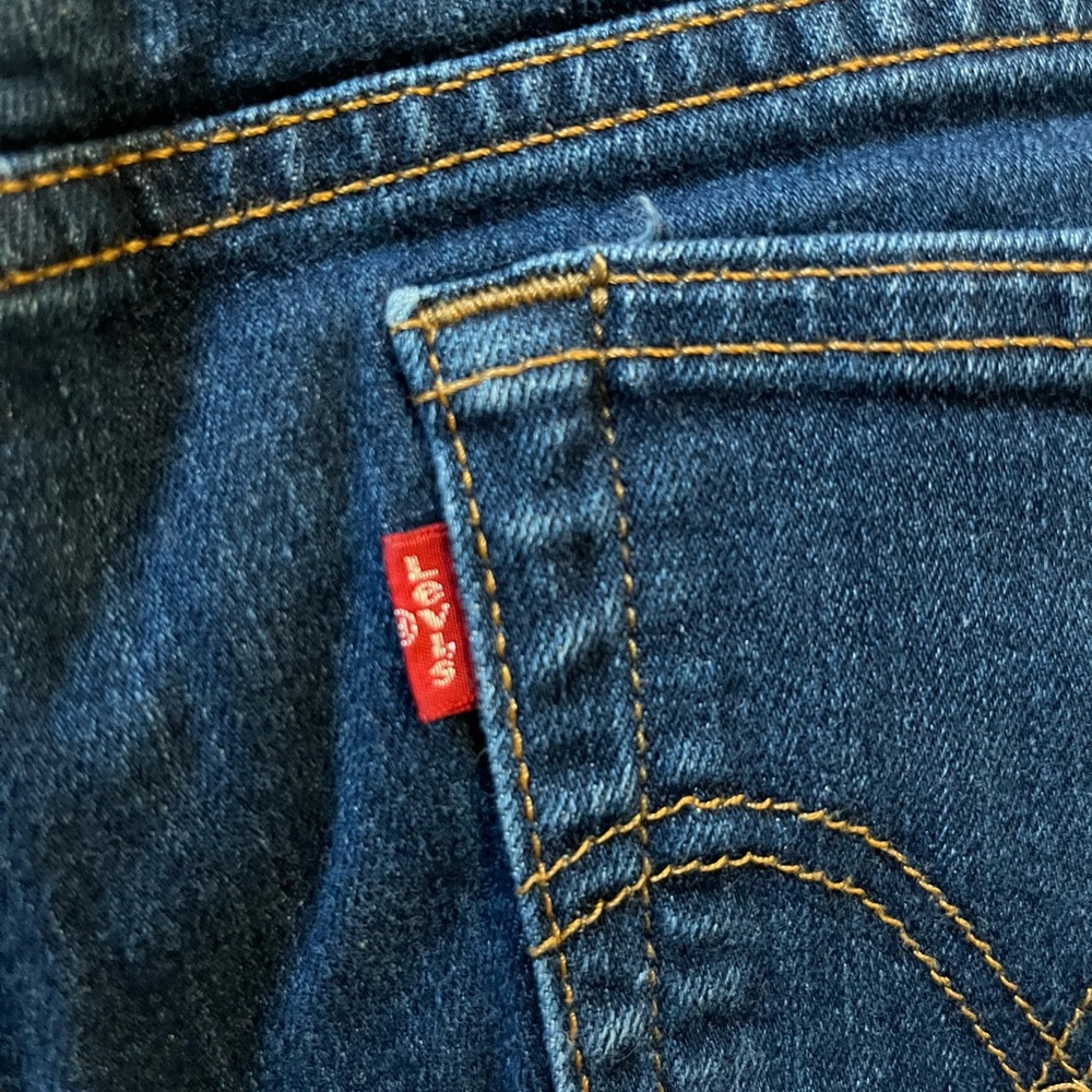 Levi's 505 Women's Straight Leg Jeans in Dark Blue - Picture 7 of 7